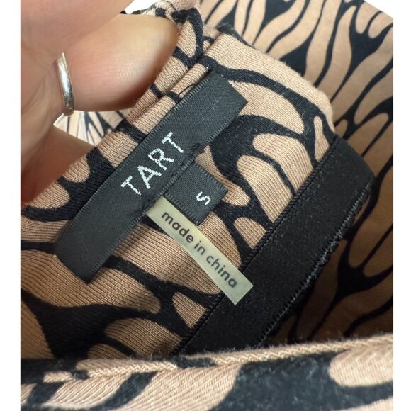 Tart Stretchy Midi Long Sleeve Rushed Sides Bodycon Dress - Small - Picture 3 of 3